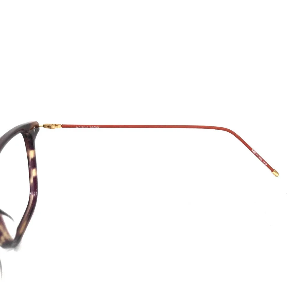Bulova Eyeglasses Frame KENMORE BROWN Orange Oversized Square Full Rim 54-17-140